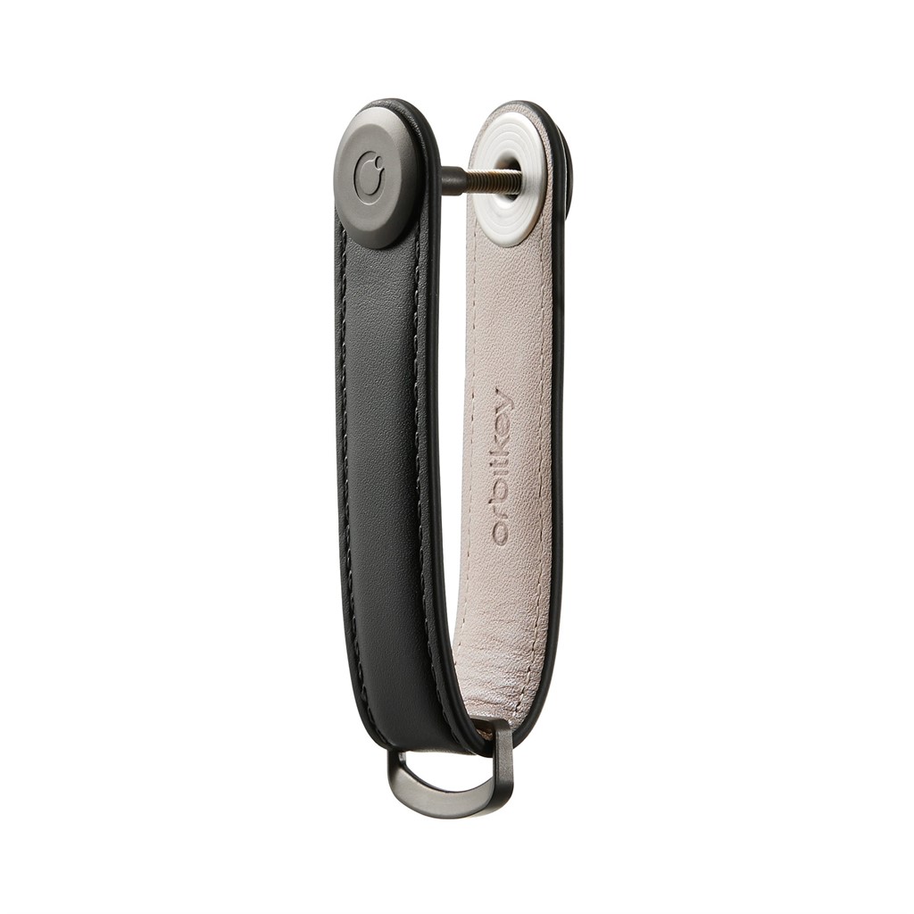 Leather Key Organiser Black/Black