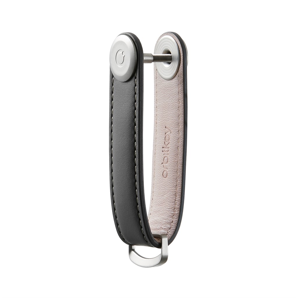 Leather Key Organiser Silver
